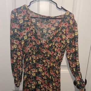 Floral midi dress